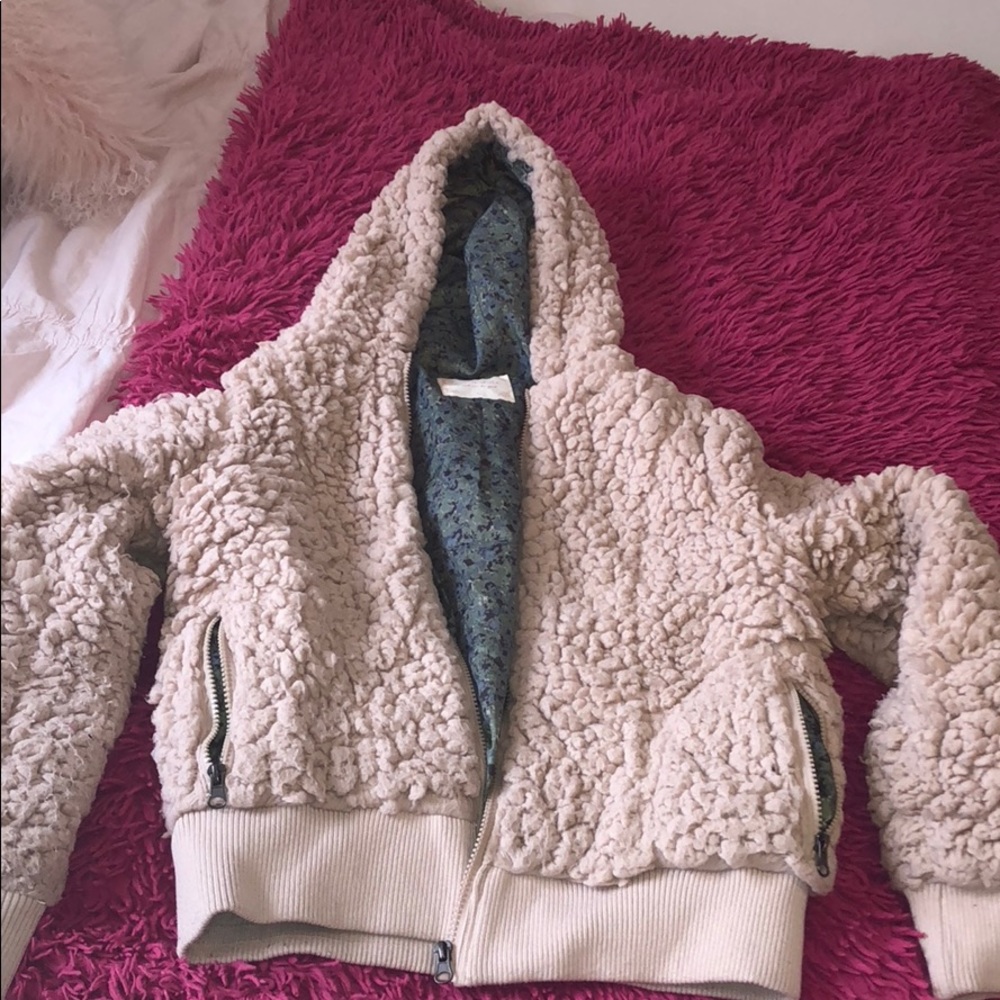 Pink fuzzy jacket